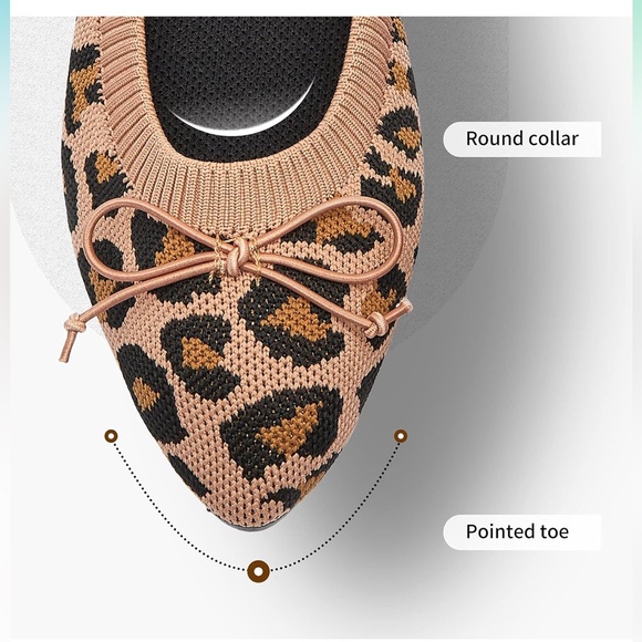 Leopard Print Ballet Flats - Picture 2 of 5